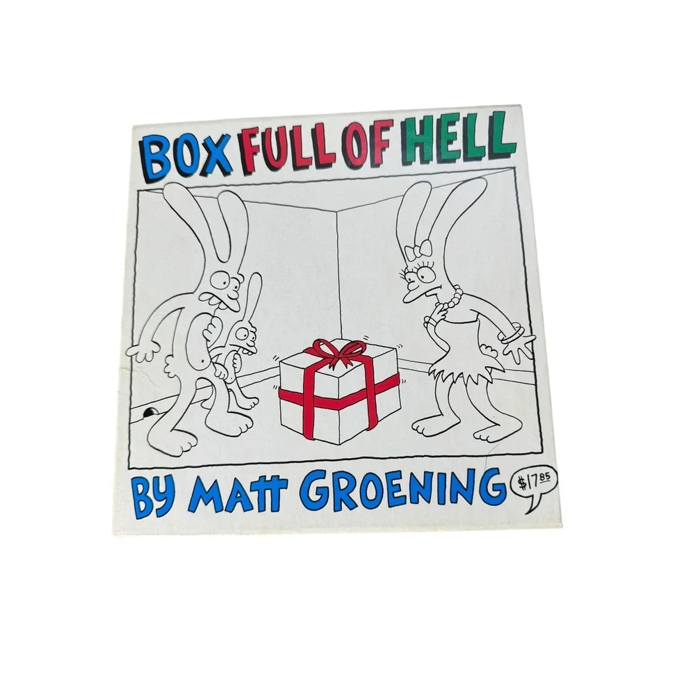 Matt Groening Box Full of Hell 1988 Slipcase Set of 3 Love School Work is Hell